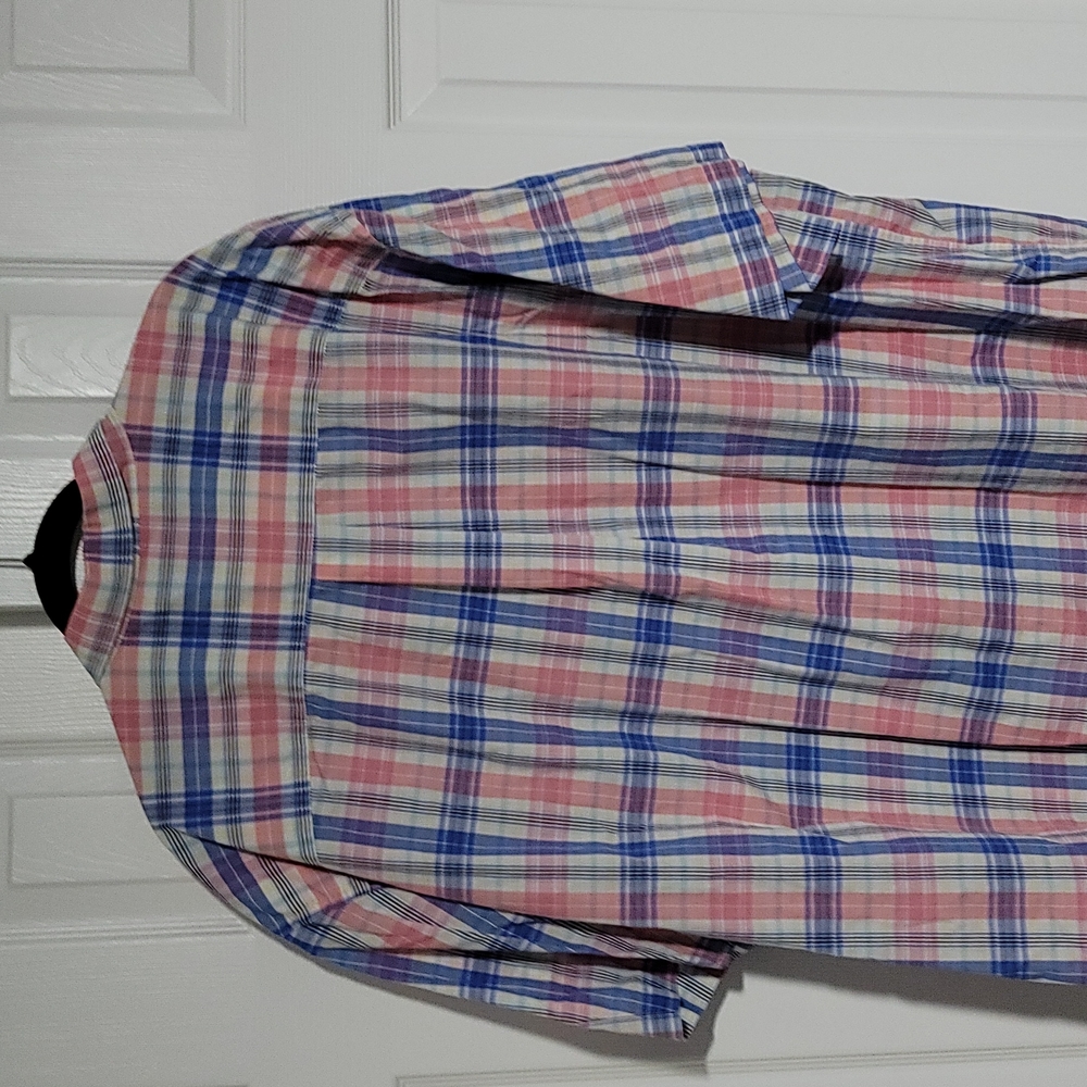 4XLT Harbor Bay Easy Care Sport Shirt. - Picture 3 of 3